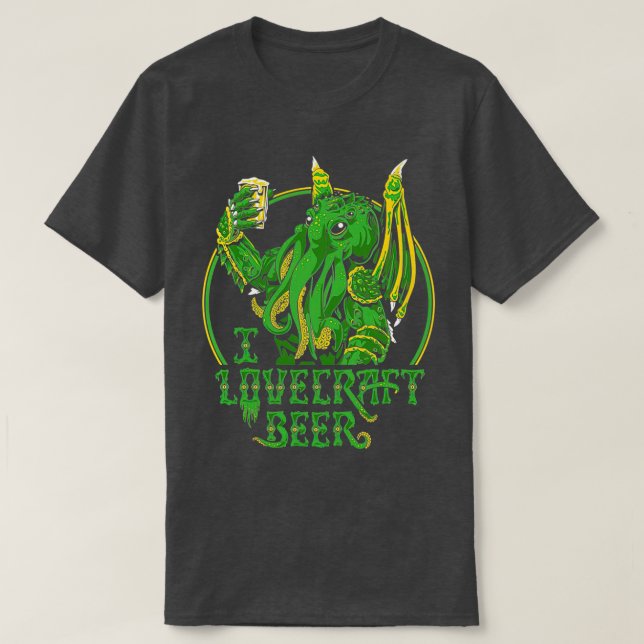 I LOVECRAFT BEER Premium TShirt (Design devant)