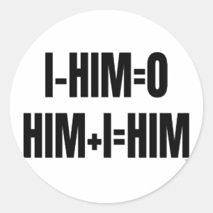 I - LUI = 0 Autocollant