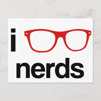 i : lunettes : carte postale des nerfs