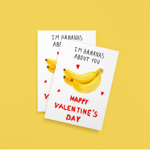 I`m Bananas À propos de vous Carte Saint Valentin