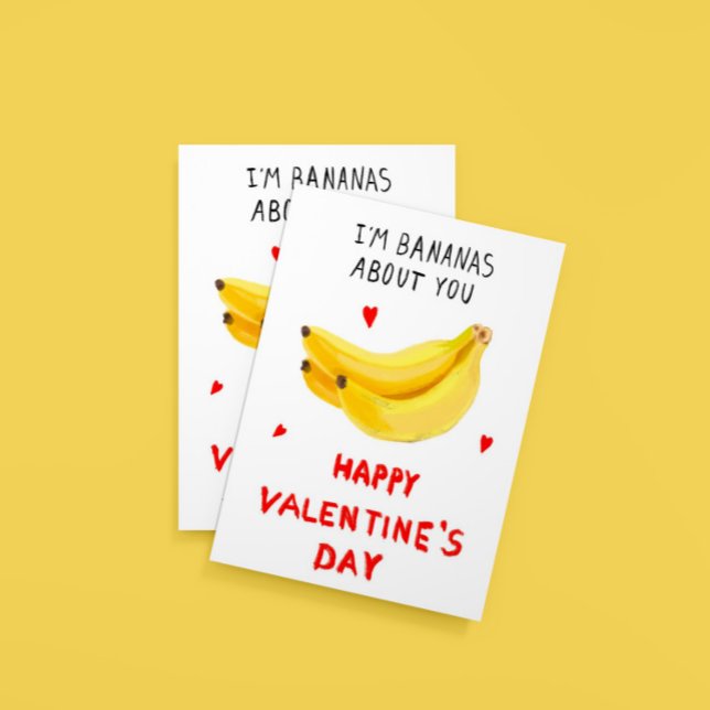 I`m Bananas À propos de vous Carte Saint Valentin (Créateur téléchargé)