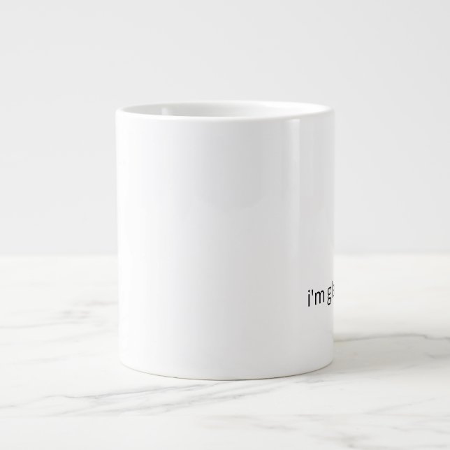 I’m Glad You’re Here – Gentle Support Coffee Mug (Devant)