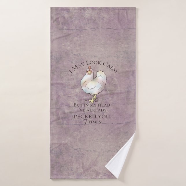 "I May Look Calm" (Serviette de bain)