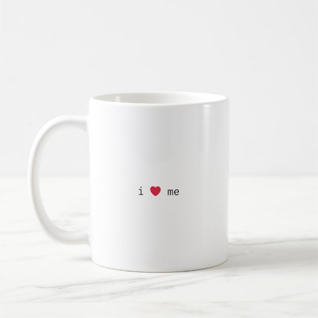 I ❤️ me minimal coffee mug  (Gauche)