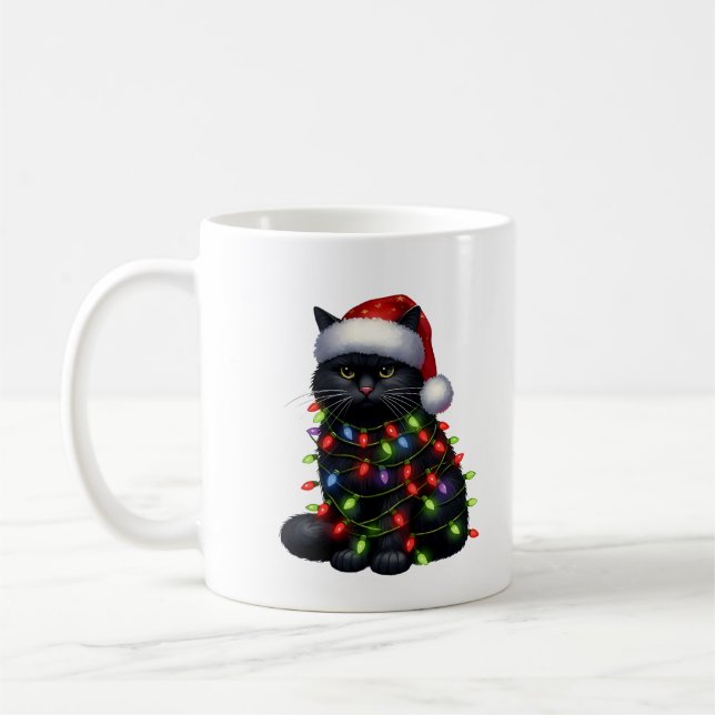 "I Meowed What I Meowed" Sassy Black Cat Mug (Gauche)