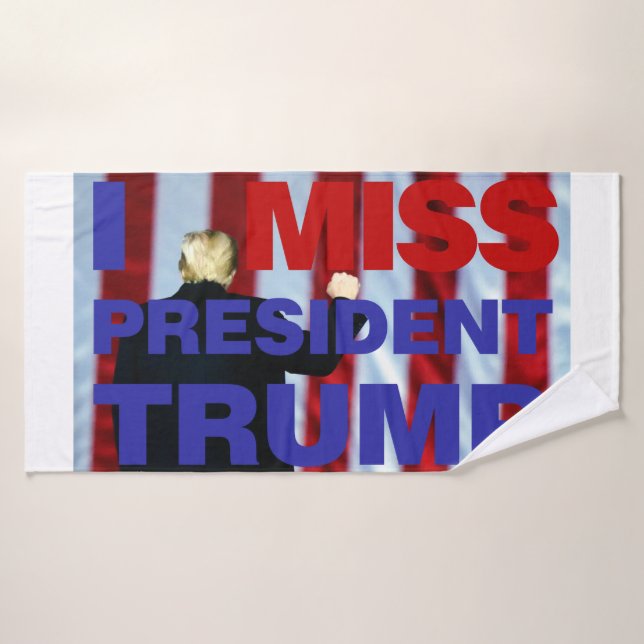 I Miss Président Trump (Serviette de bain)