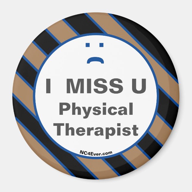 I MISS U - aimant pour physiothérapeute (Devant)