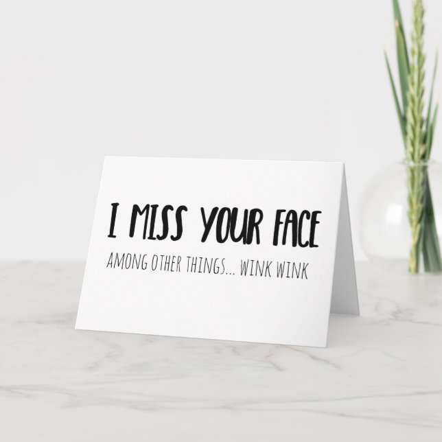 I Mlle Your Face - carte de voeux (Devant)