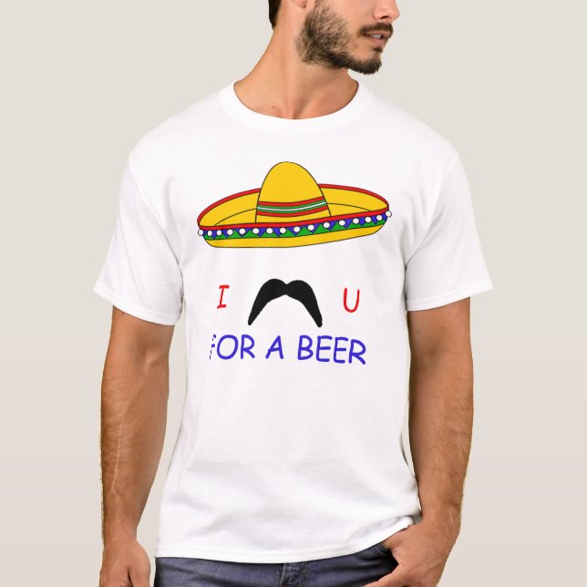 I moustache vous pour un T-shirt de Cinco De Mayo (Devant)