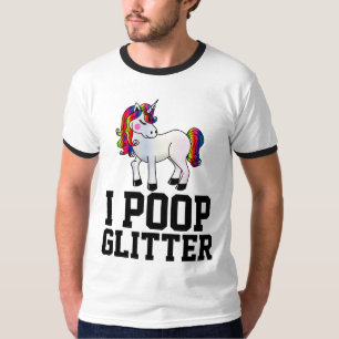 I PARTIES SCINTILLANT POOP UNICORN T-SHIRTS TEE - 