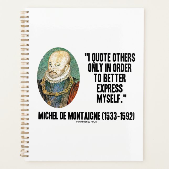 I quota Others Better Express Myself de Montaigne (Devant)