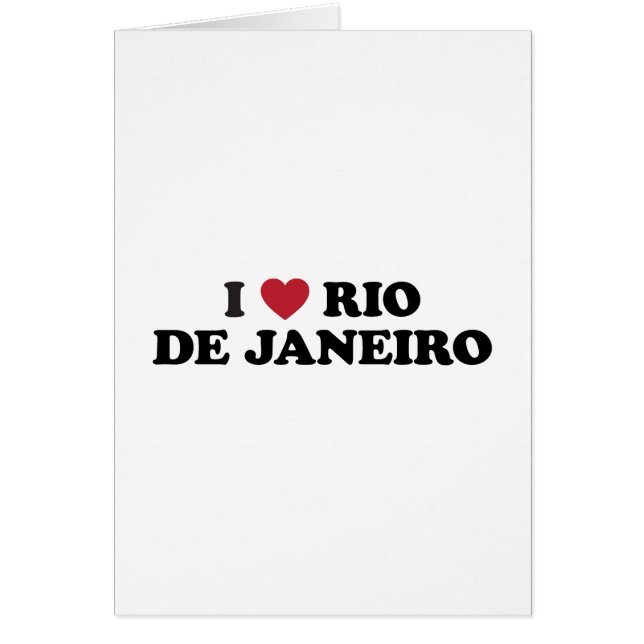 I Rio de Janeiro Brésil de coeur (Devant)
