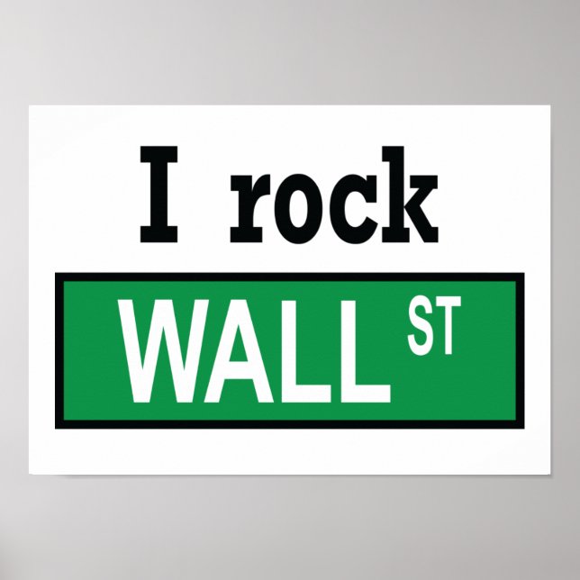 I rock Wall Street - Poster (Devant)