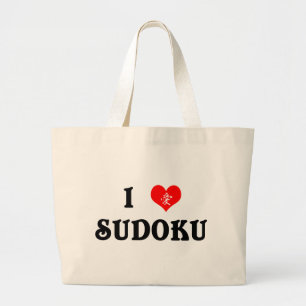 I sac fourre-tout à blanc de Sudoku de coeur