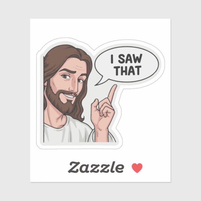  i saw that meme Sticker  Funny Meme Sticker (Feuille)
