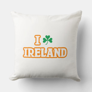 "I [SHAMROCK] IRLANDE" Oreiller