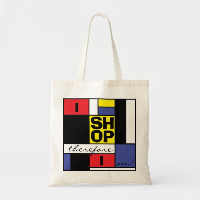 I Shop Shopping Day Budget Tote Bag (Devant)
