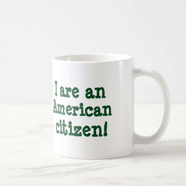 I sont un citoyen américain ! tasse (Droite)