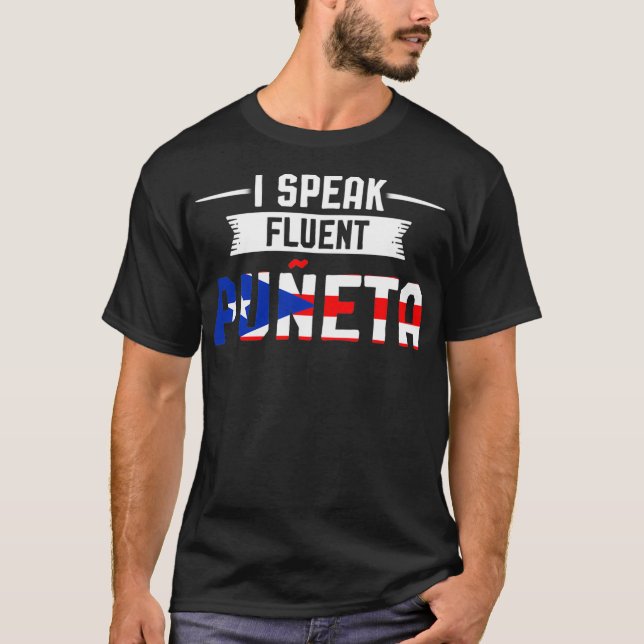 I speak fluent Puneta Puerto Rico Pullover  (Devant)