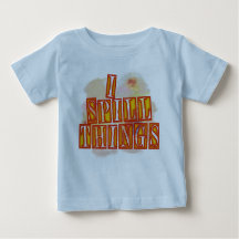 I Spill Things bleu bébé T-shirt