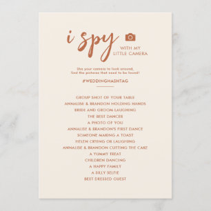 I Spy Photo Hunt Desert Mariage Menu du jeu