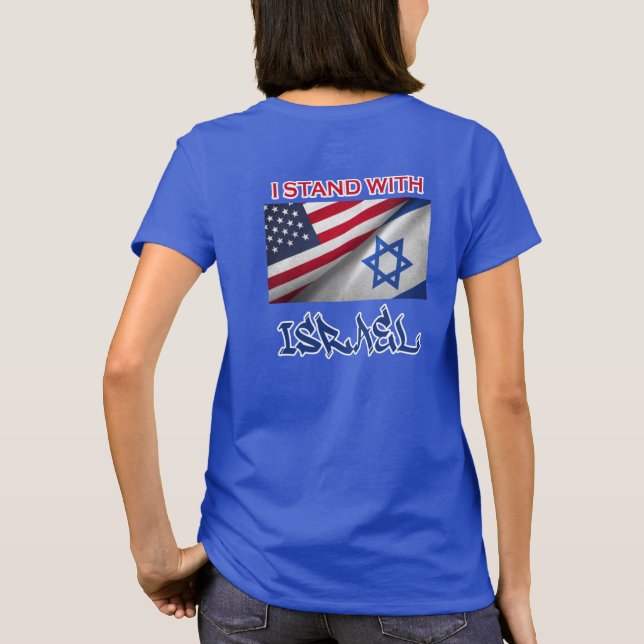 I Stand with Israel - T-shirt femme (Dos)