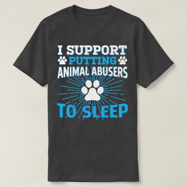 i support putting animal abusers to sleep Pullover (Design devant)