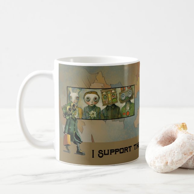 I support the Topeka Art Guild Mug (Avec donut)