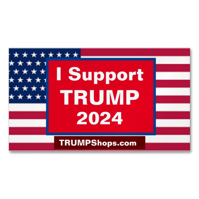 I Support TRUMP 2024 pack de 25 cartes magnétiques (devant)