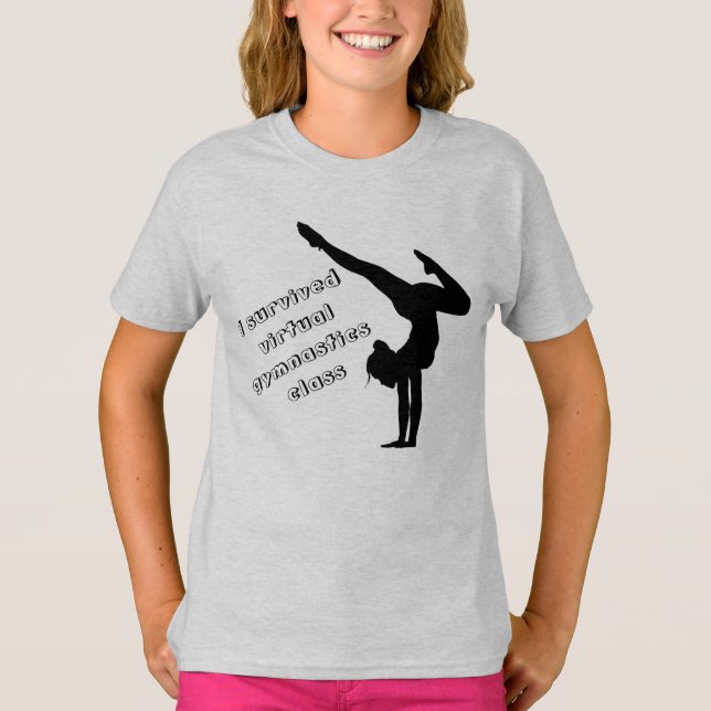 I Survié Virtual Gymnastique Classe T-Shirt (Devant)