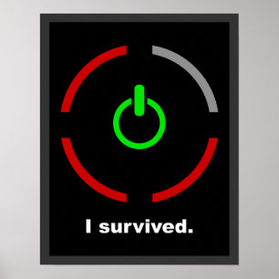 I Survived $17.95 Poster de mur d'art graphique