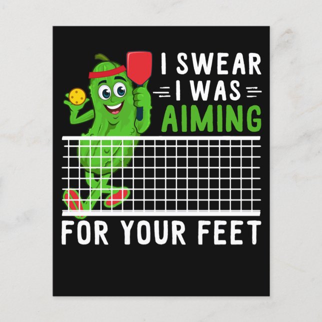 I Swear I Qu'Aiming For Your Feet Funny Picklebal (Devant)