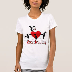 I T-shirt Cheerleading de coeur