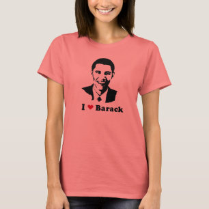 I T-shirt de Barack de coeur