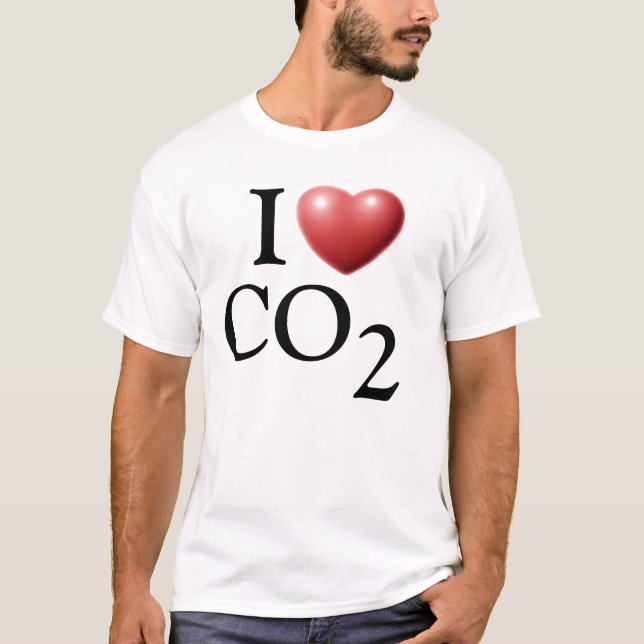 I T-shirt de CO2 de COEUR (Devant)