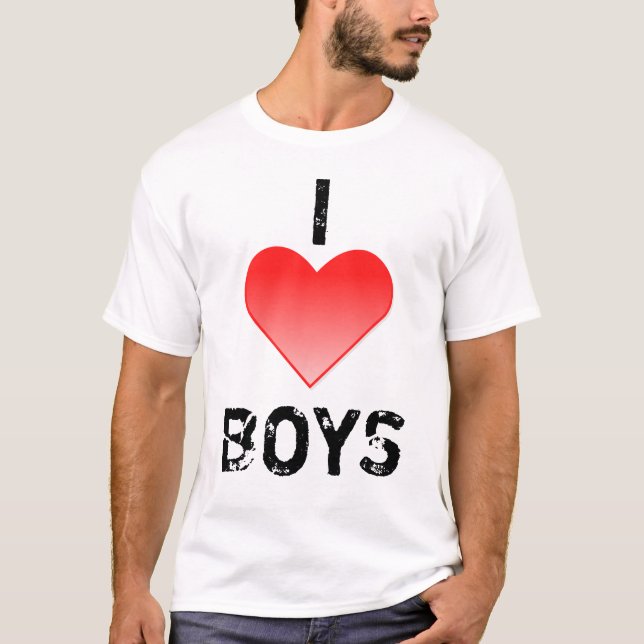 I T-SHIRT DE GARÇONS DE COEUR (Devant)