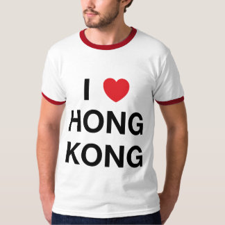 I T-shirt de HONG KONG de COEUR