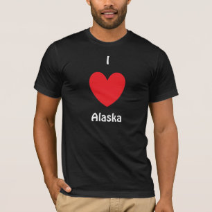 I T-shirt de l'Alaska de coeur
