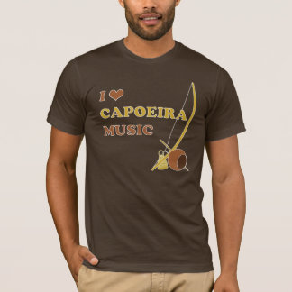 I T-shirt de musique de Capoeira de coeur