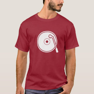 I T-shirt de pictogramme de vinyle de coeur