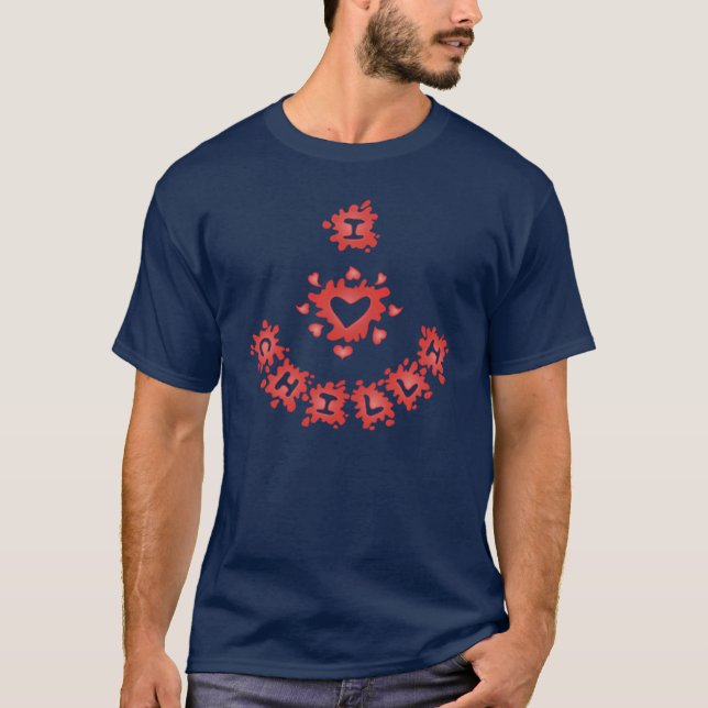 I T-shirt de piments de coeur (Devant)