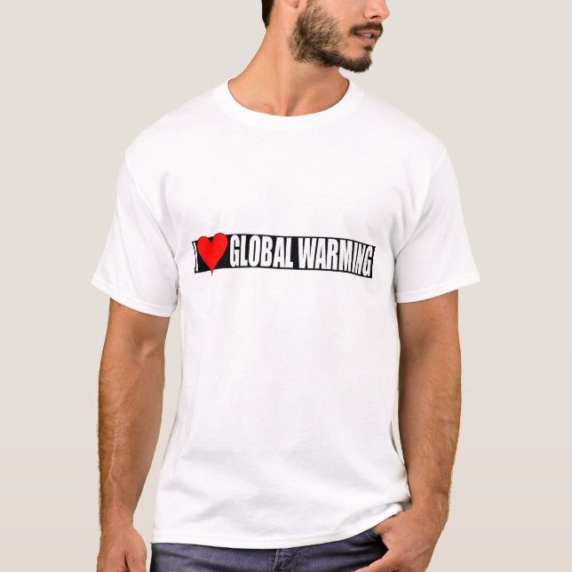 I T-shirt de réchauffement climatique de coeur (Devant)