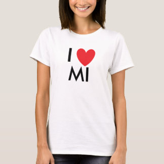 I T-shirt du Michigan de coeur