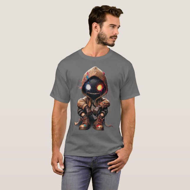 i t-shirt futuriste conception robot (Devant entier)
