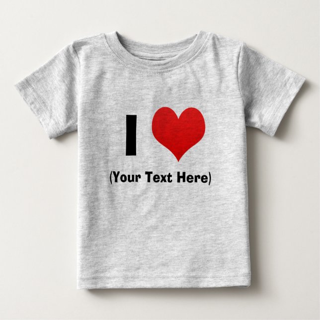 I T-shirts personnalisés par coeur (Devant)