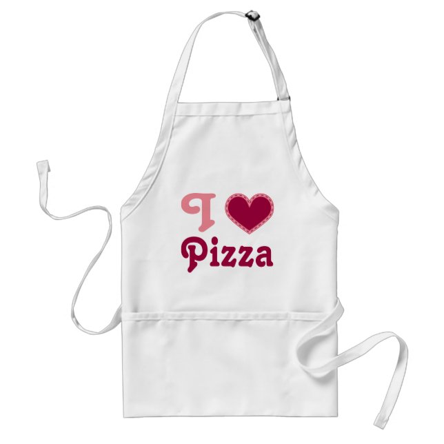 I tablier de cadeau de pizza de coeur (amour) (Devant)