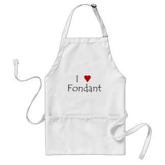 I tablier de fondant de coeur