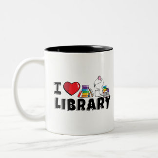 I tasse de bibliothèque de coeur
