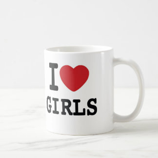 I tasse de café de filles de coeur