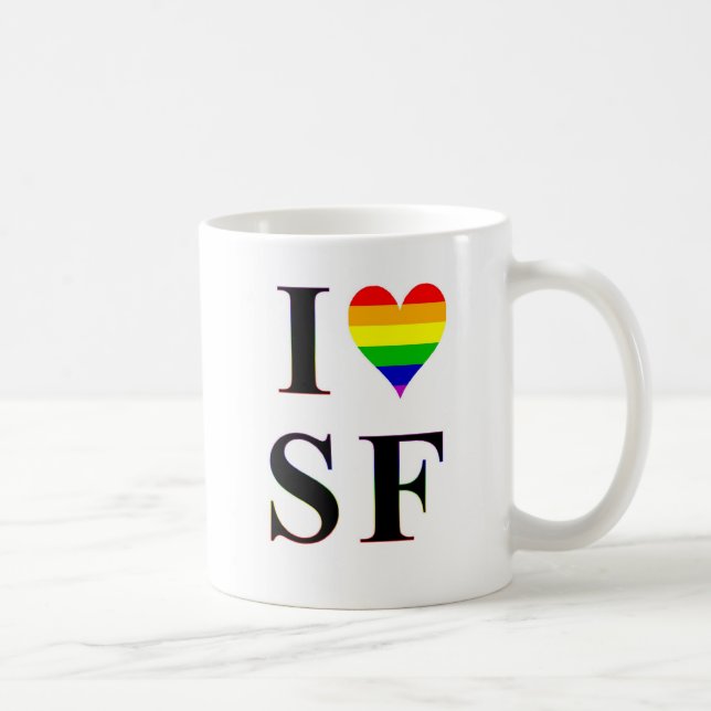 I tasse de café de San Francisco de coeur (Droite)